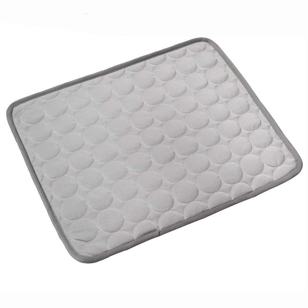 Pet cooling mat breathable summer pad light grey