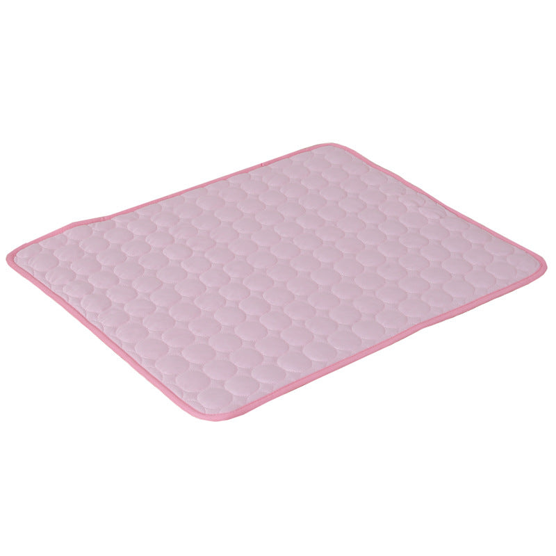 Pet cooling mat breathable summer pad pink