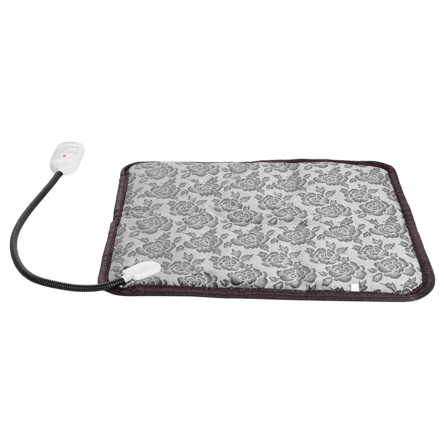 Electric pet heating pad with adjustable controller and chew-resistant cord