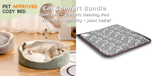 Cat Comfort Bundle bed plus electric heating pad