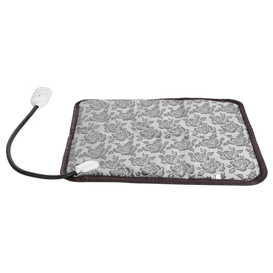 Electric pet heating pad with adjustable controller and chew-resistant cord