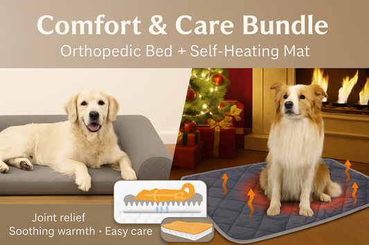 comfort care bundle orthopedic bed plus self heating mat